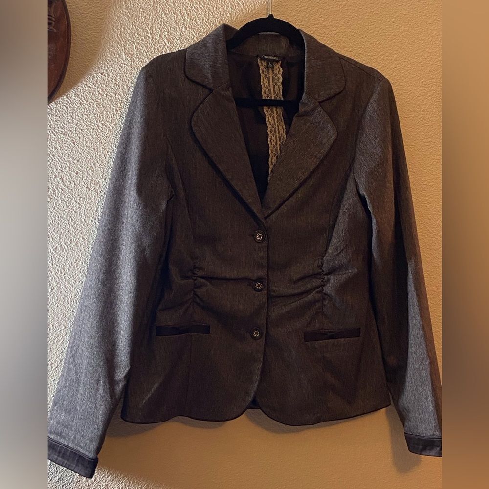 Maurices Charcoal Women's Blazer Size L
